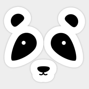 Cute Panda Face T-Shirt Sticker